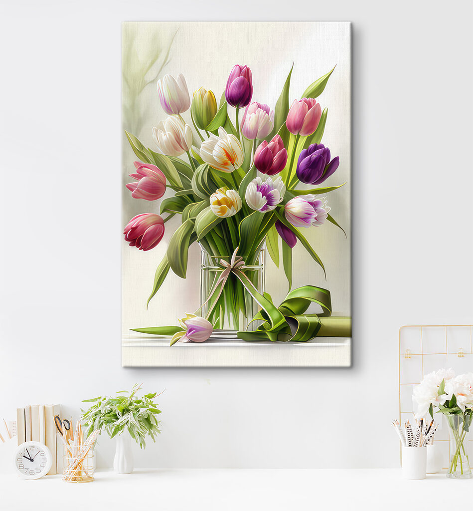 Váza plná tulipánů — interiér 5