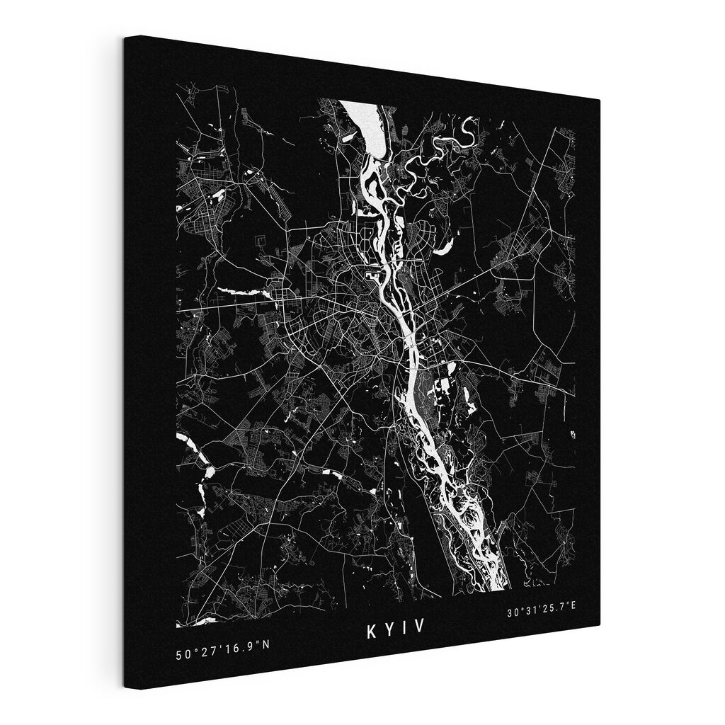 Kyjev na mapě — zobrazení produktu
