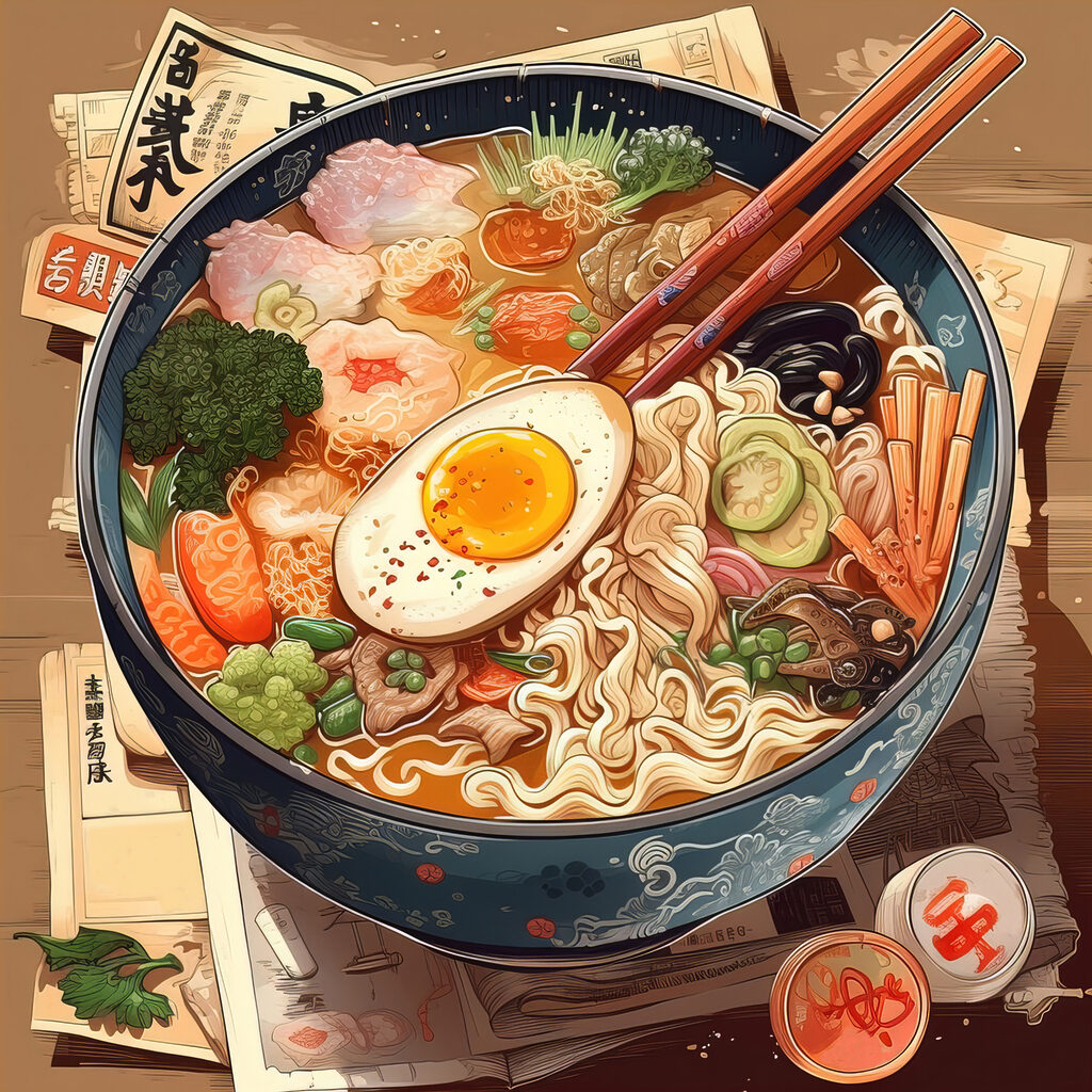Miska ramen — celý design