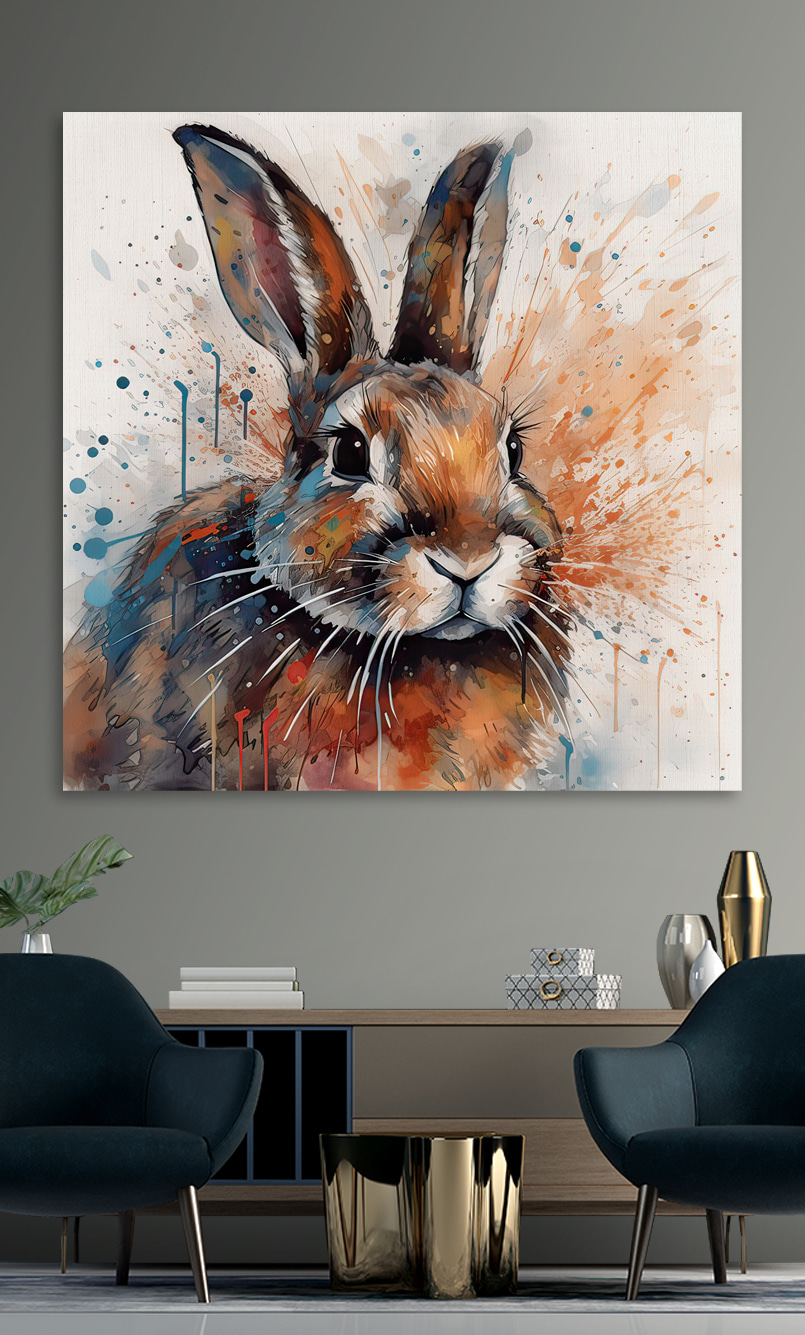 Králík s inkoustovými skvrnami — interiér 2