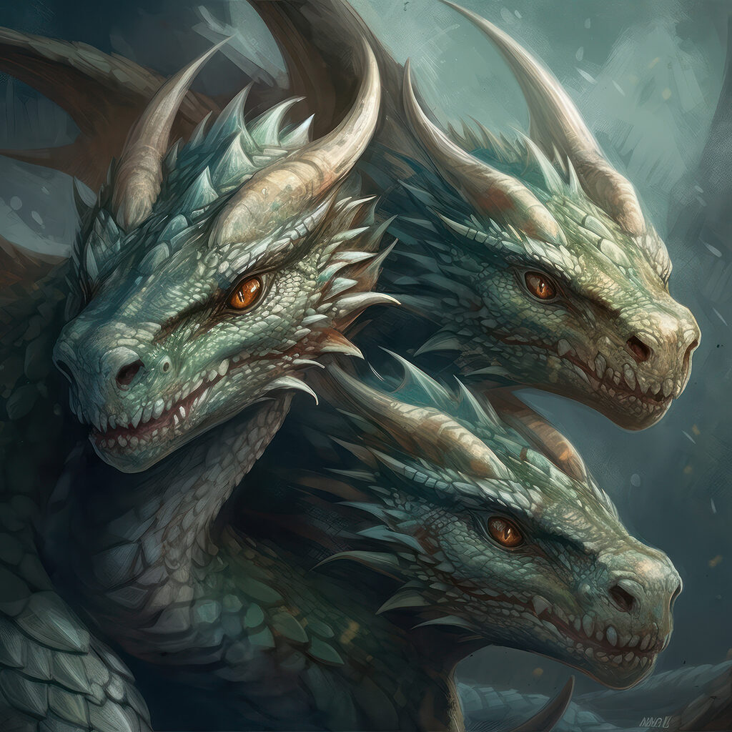 Tři draci sdílejí stín — celý design