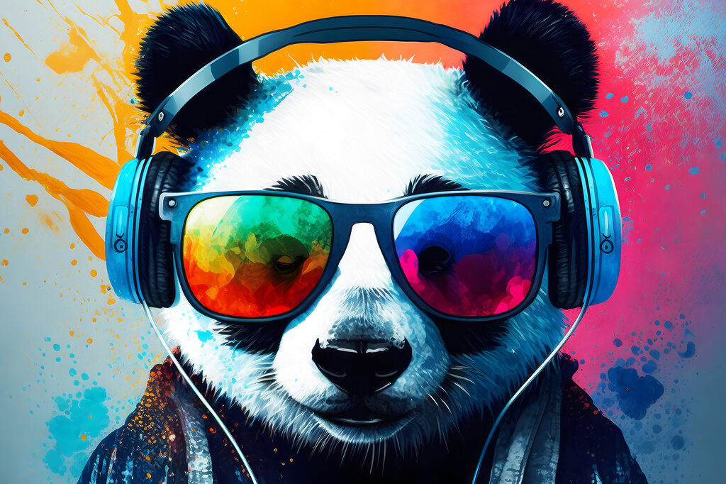 Panda ve vlastním rytmu — celý design