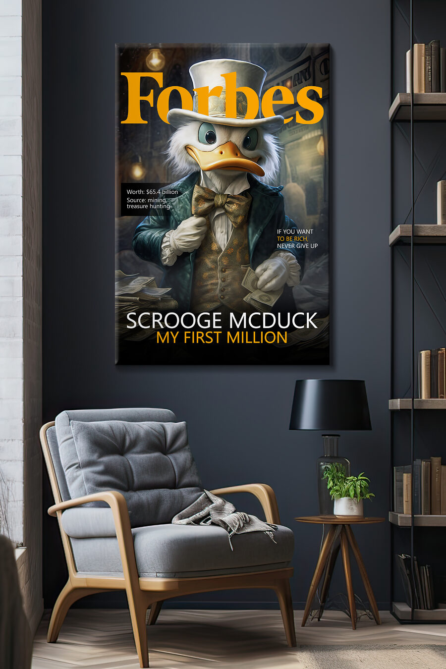 Kachna na obálce časopisu — interiér 4