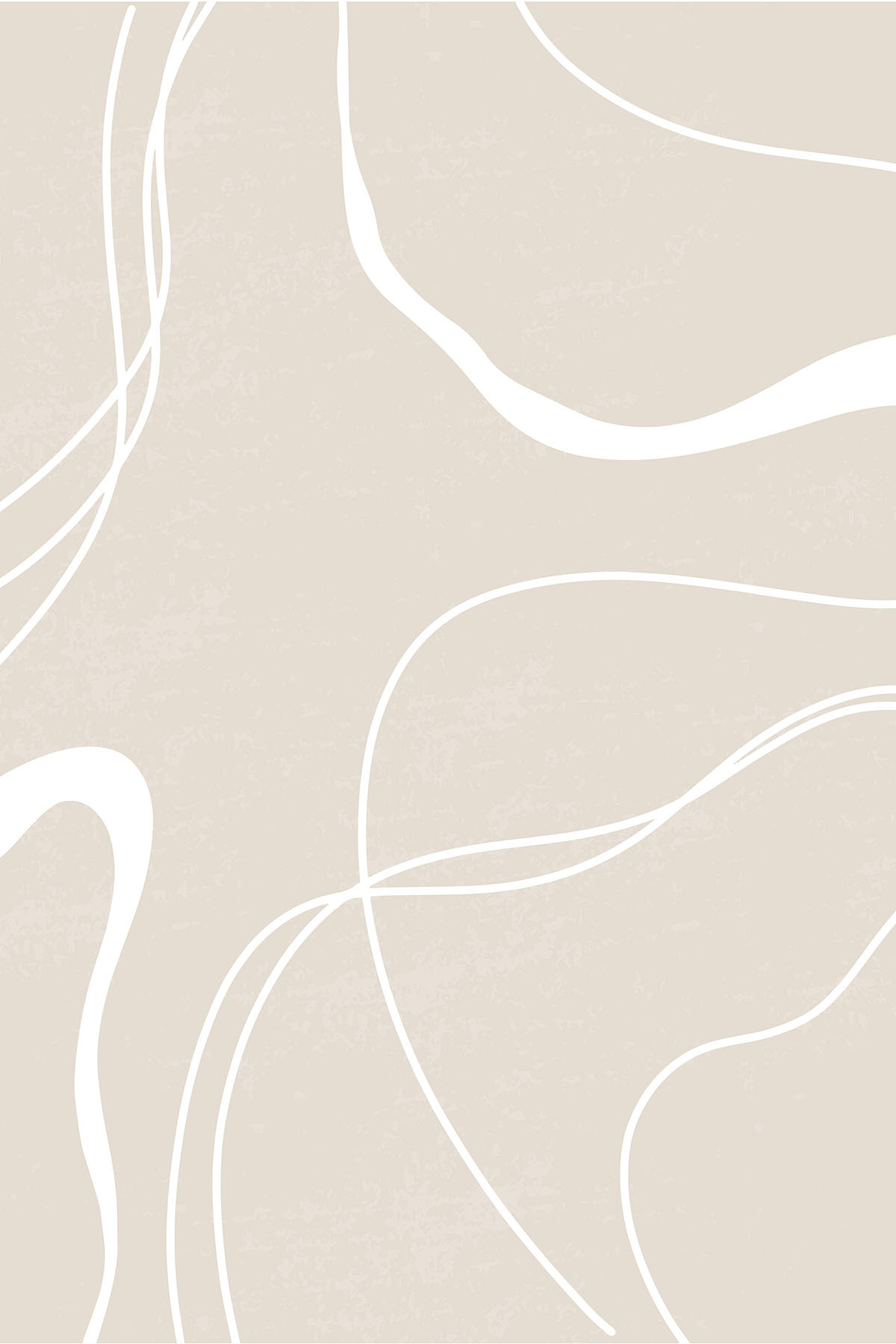 Bílé linie na písku — celý design