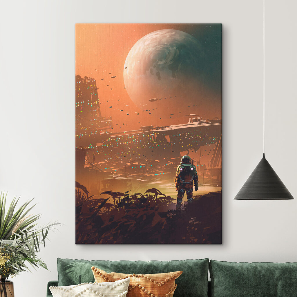 Astronaut na cizí planetě — interiér 1