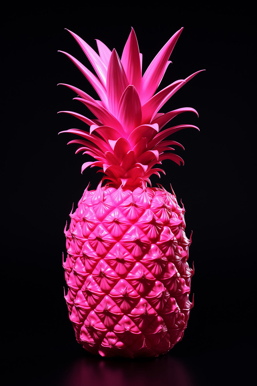 Růžový ananas — celý design