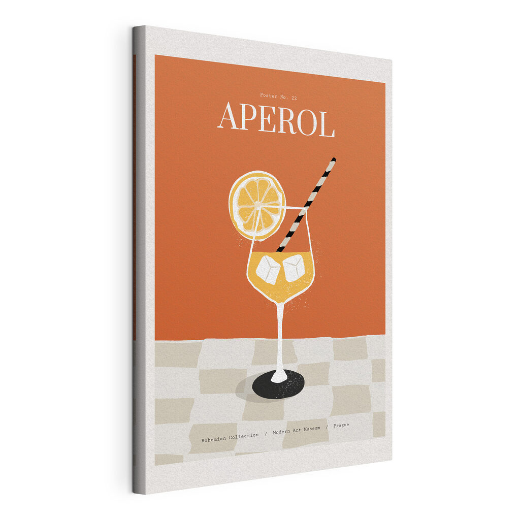 Aperol na kostkované podlaze — zobrazení produktu