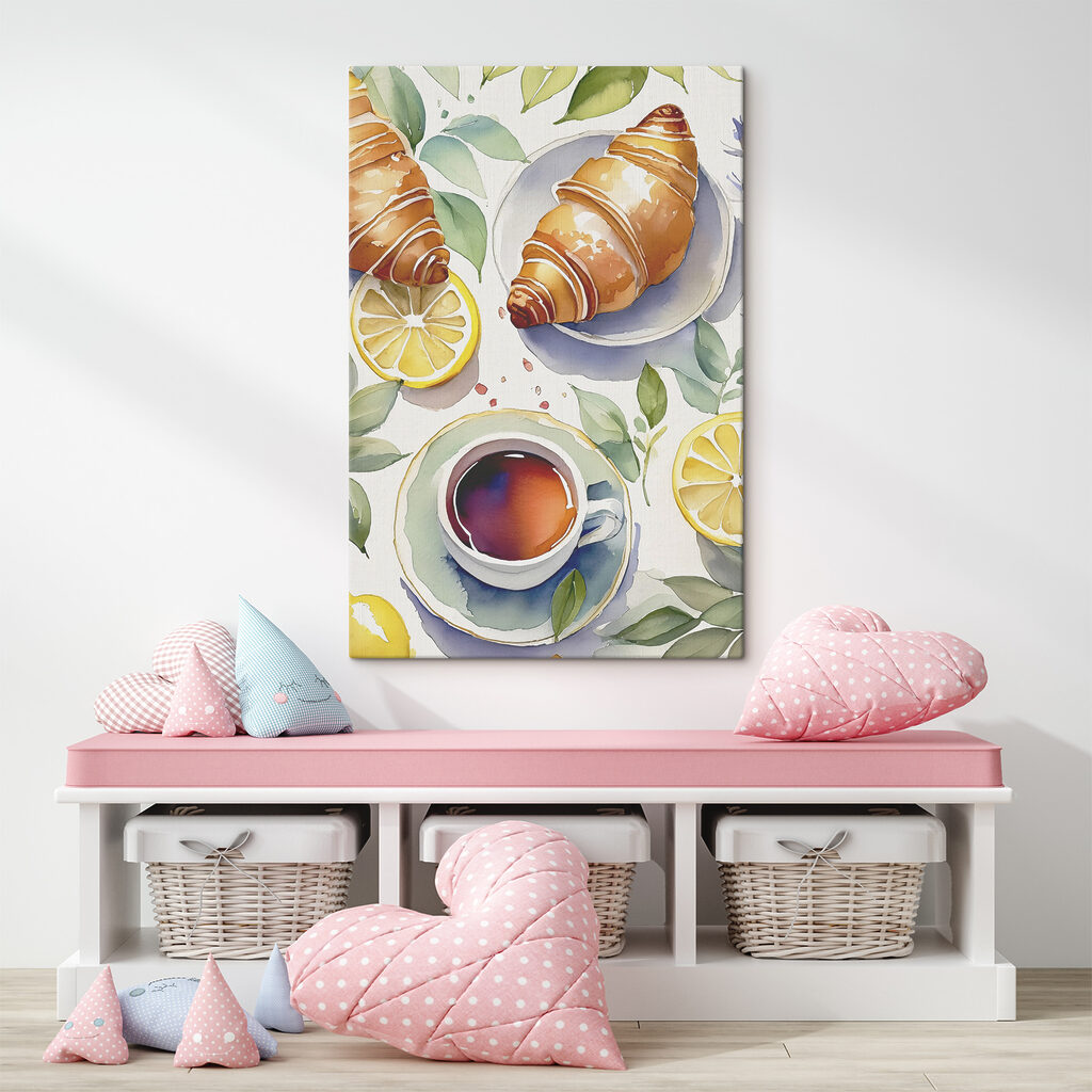 Croissant a citrónový čaj — interiér 2