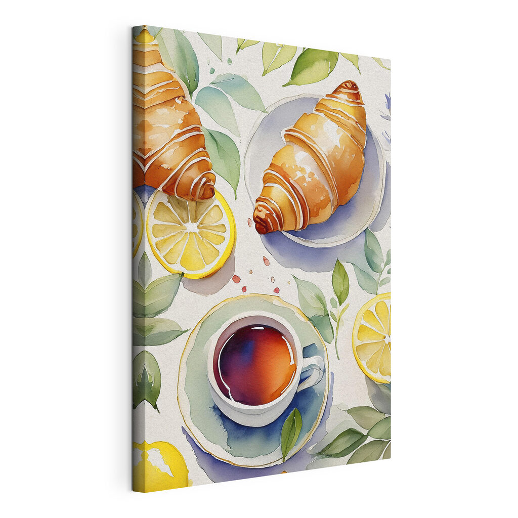 Croissant a citrónový čaj — zobrazení produktu