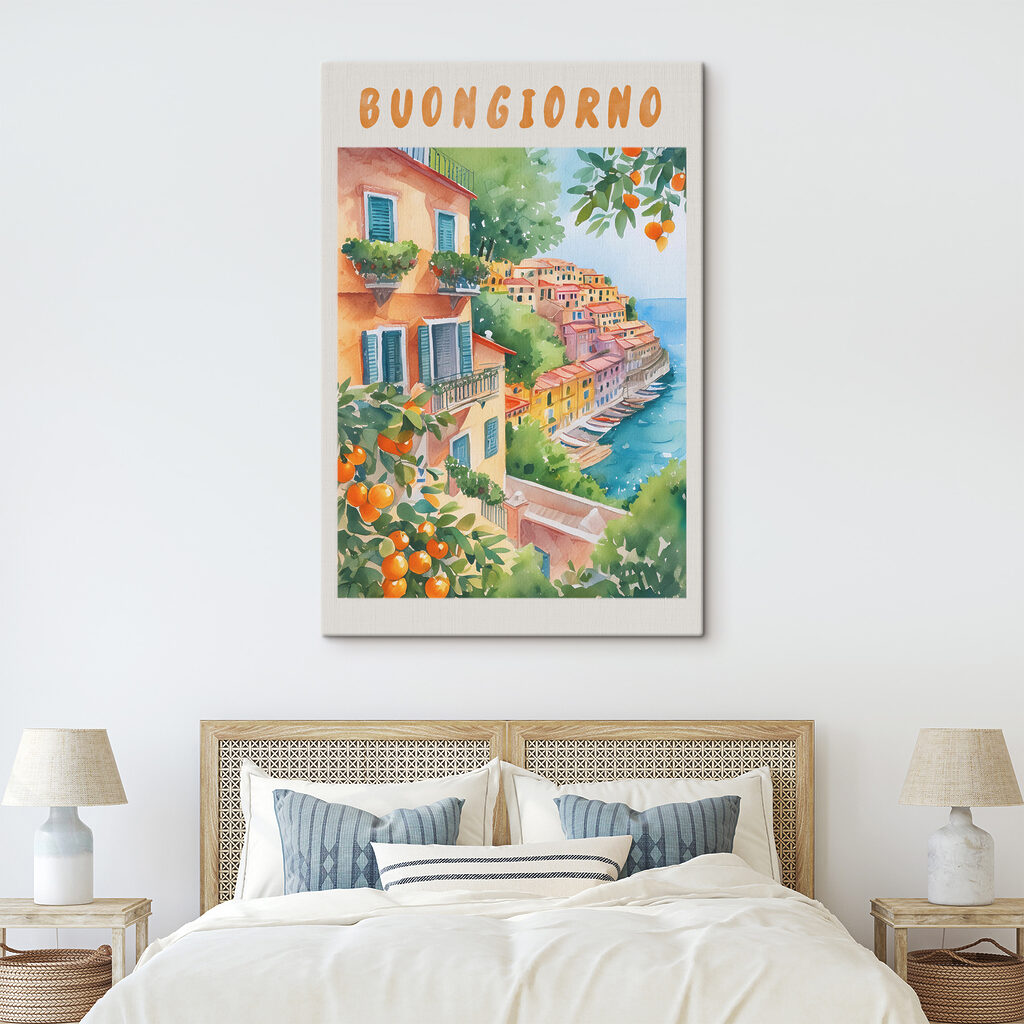 Buongiorno mezi pomeranči v interiéru