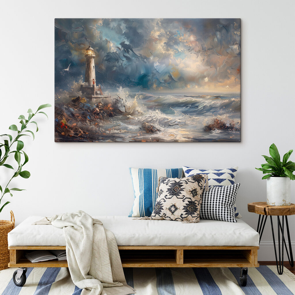 Světlo nad skalnatým pobřežím — interiér 2