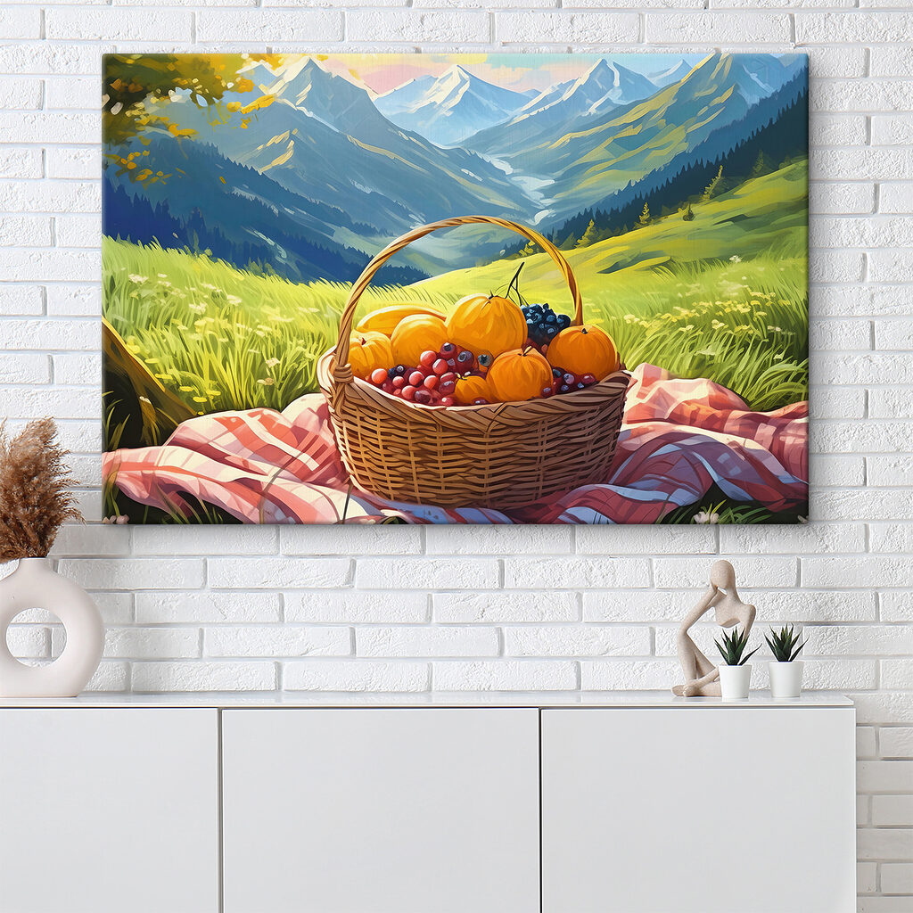 Piknik nad horským údolím — interiér 1