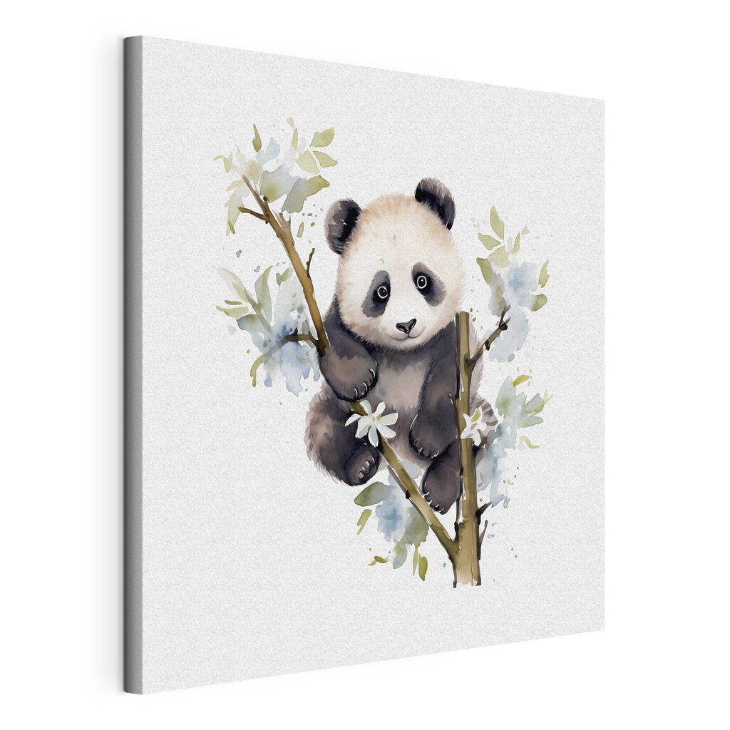 Panda mezi bílými květy — zobrazení produktu