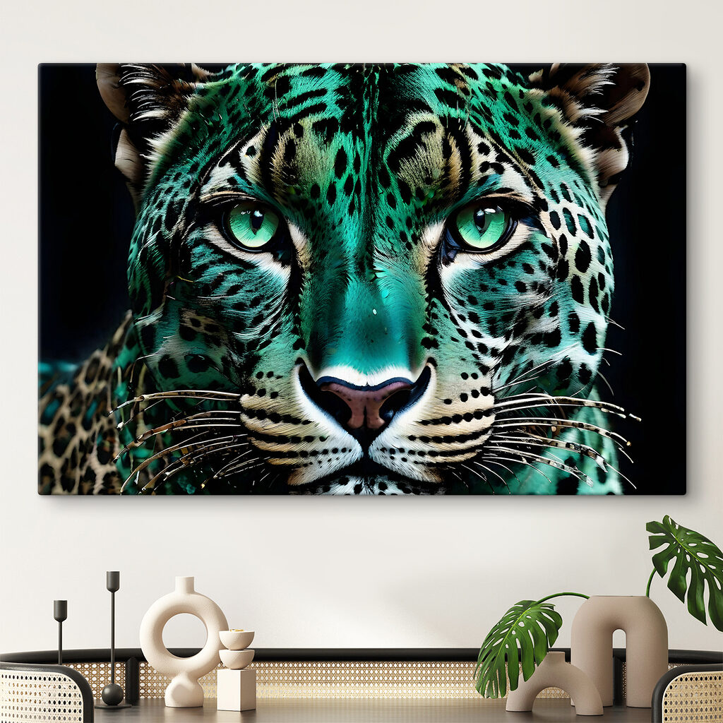Leopard ve smaragdovém stínu — interiér 1