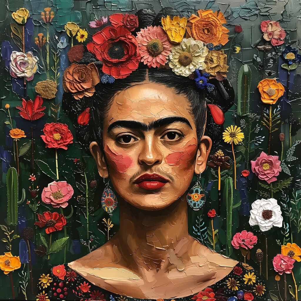 Frida v květinové zahradě — celý design