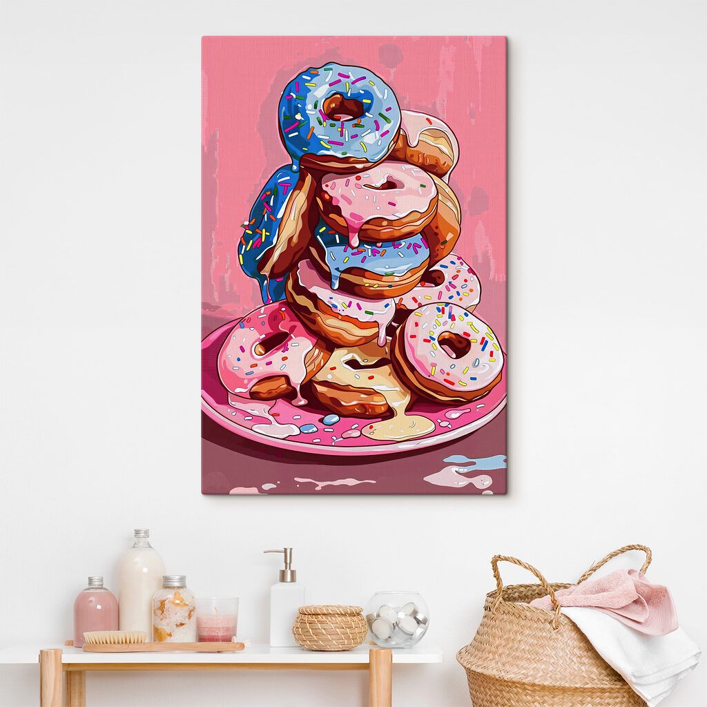 Vysoká hromada donutů — interiér 3