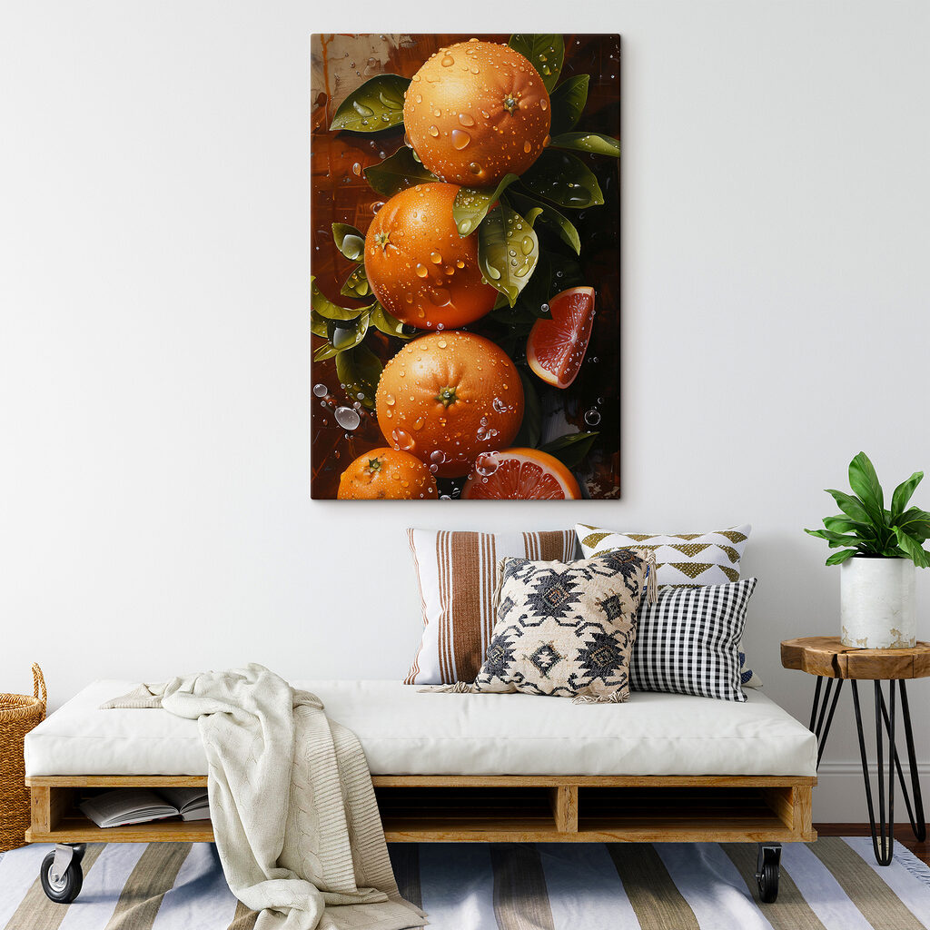 Citrusy na mokré větvi — interiér 1