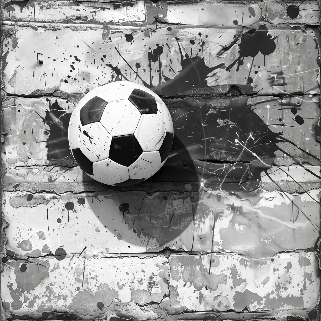 Fotbal na zvětralých kamenech — celý design