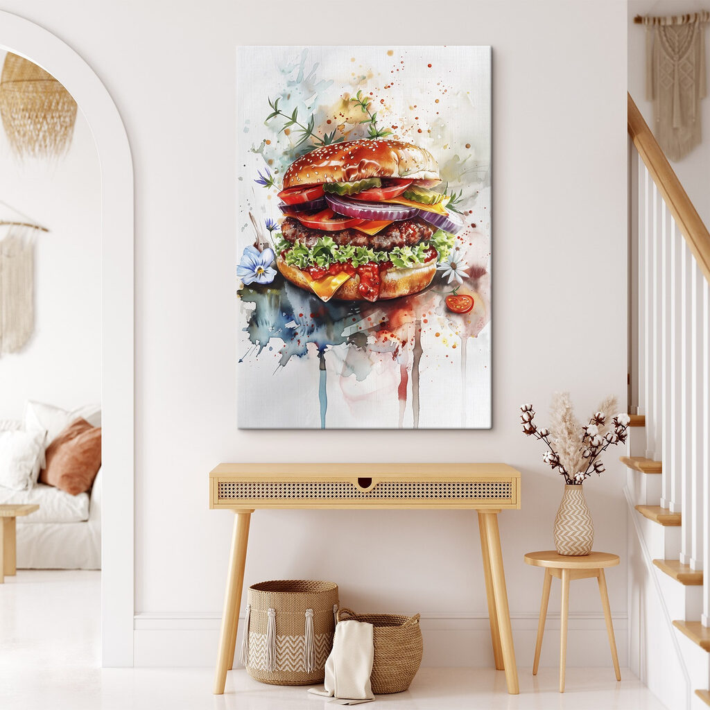 Hamburger v akvarelu — interiér 4