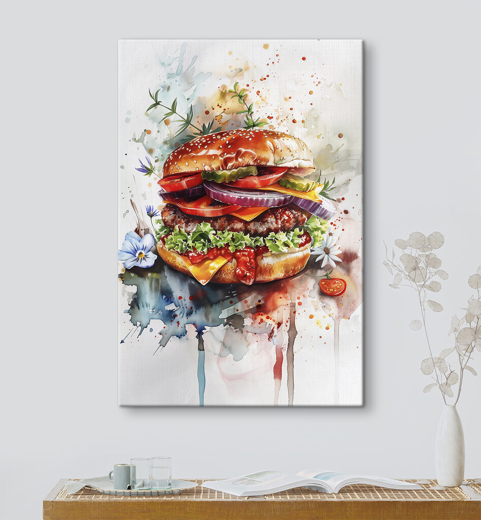 Hamburger v akvarelu — interiér 3