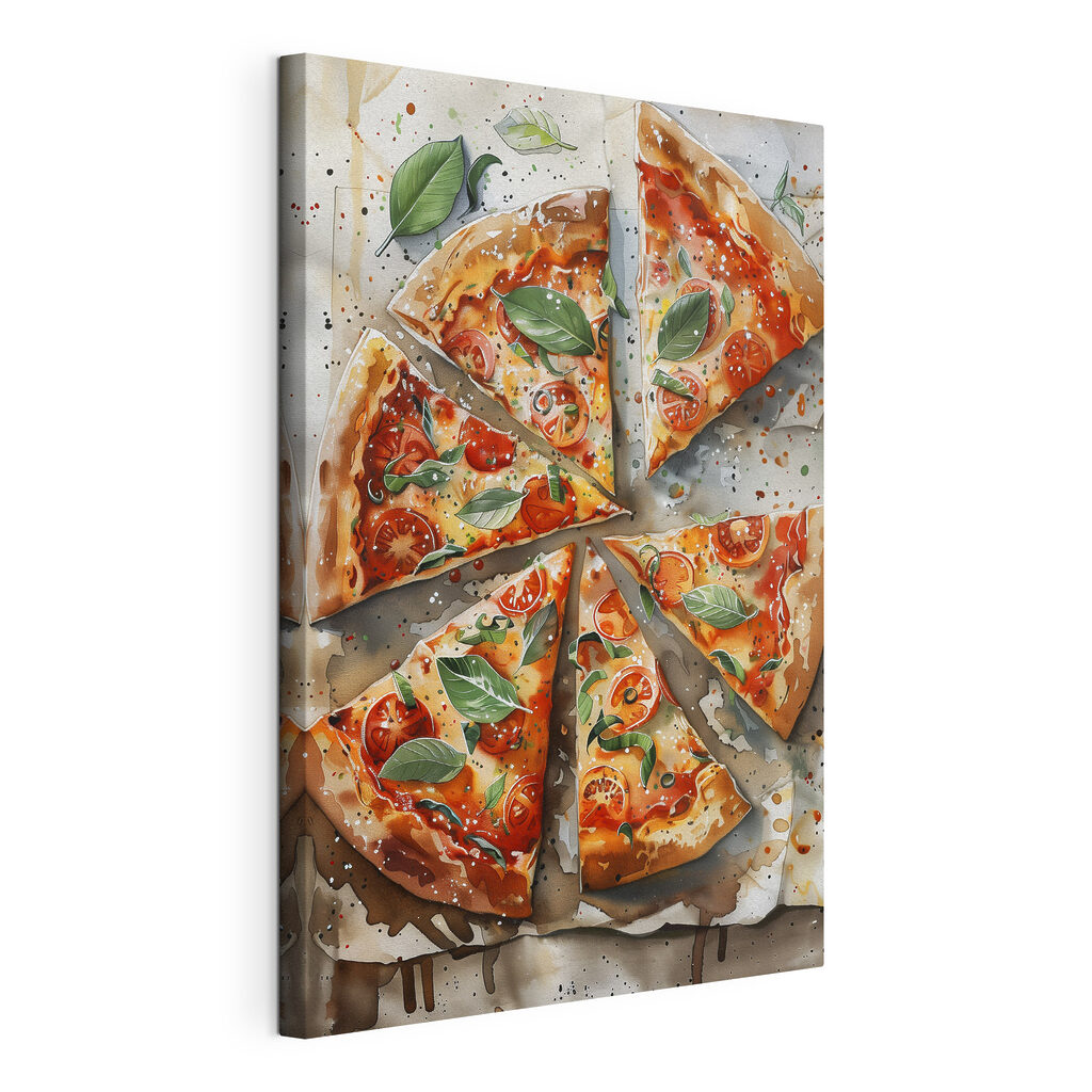 Kousky pizzy s bazalkou — zobrazení produktu
