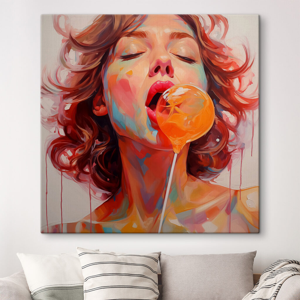 Oranžová žvýkačková bublina — interiér 1