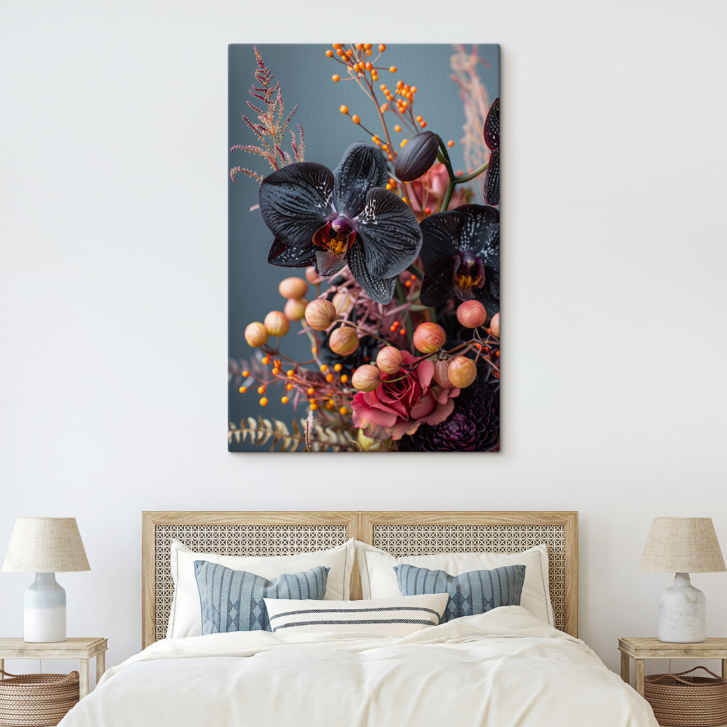 Černé orchideje mezi bobulemi — interiér 2