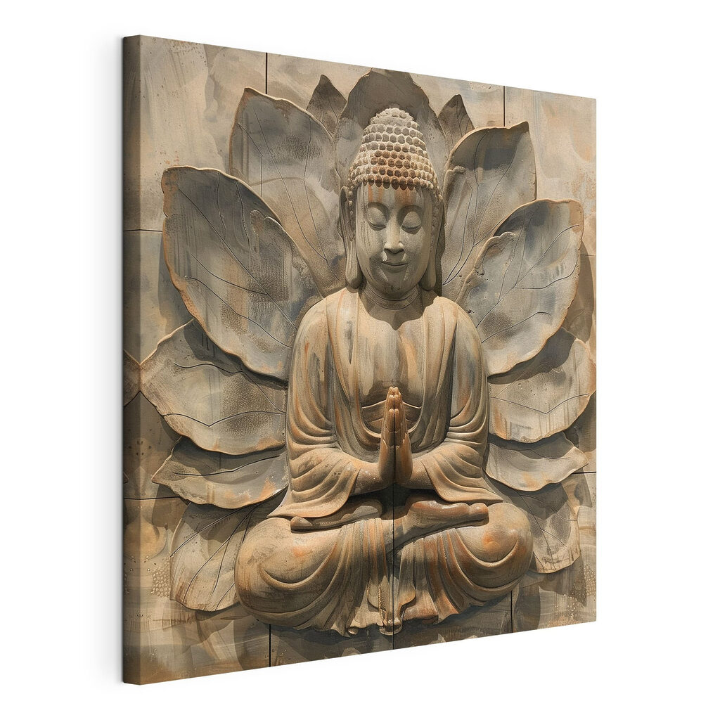 Buddha před lotosovými listy — zobrazení produktu