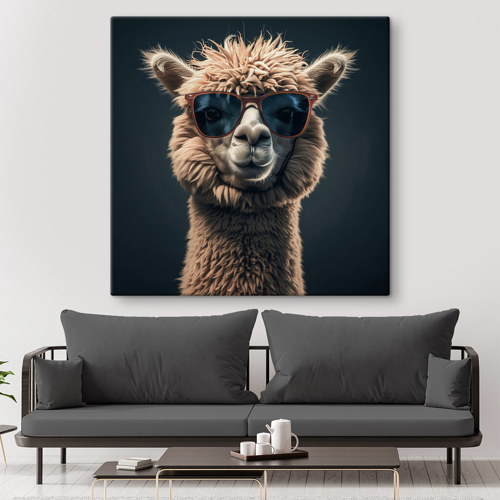 Lama v tmavých brýlích — interiér 3