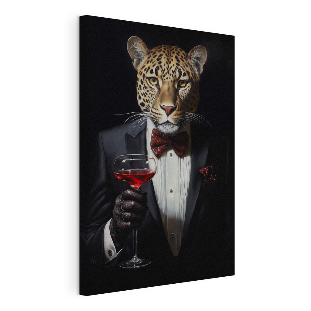 Leopard ve večerním obleku — zobrazení produktu