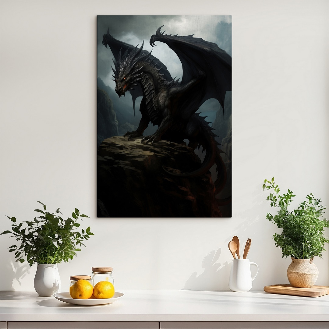 Drak nad horskými skalami — interiér 1