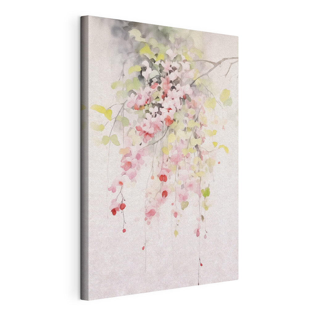 Visící růžový květ — zobrazení produktu
