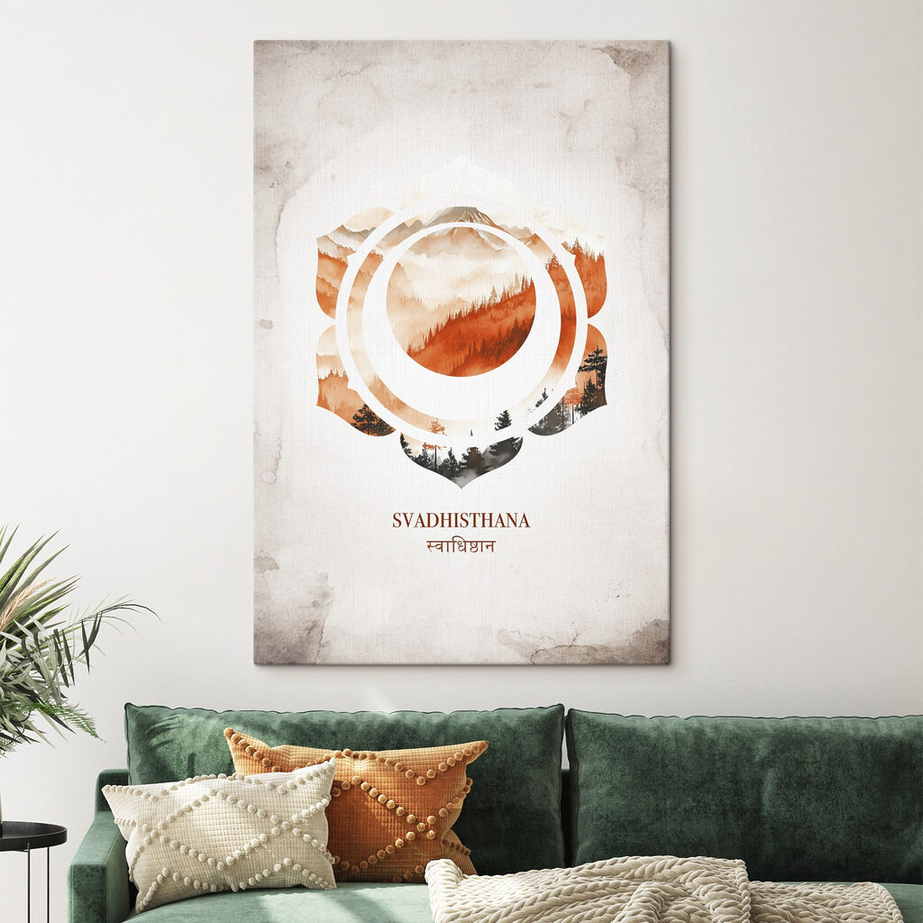 Oranžová sakrální čakra — interiér 1