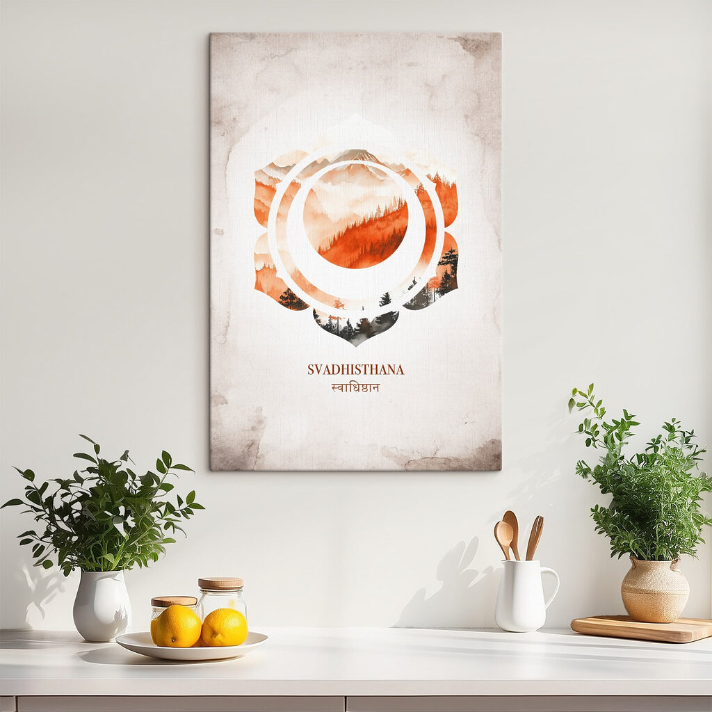 Oranžová sakrální čakra — interiér 2