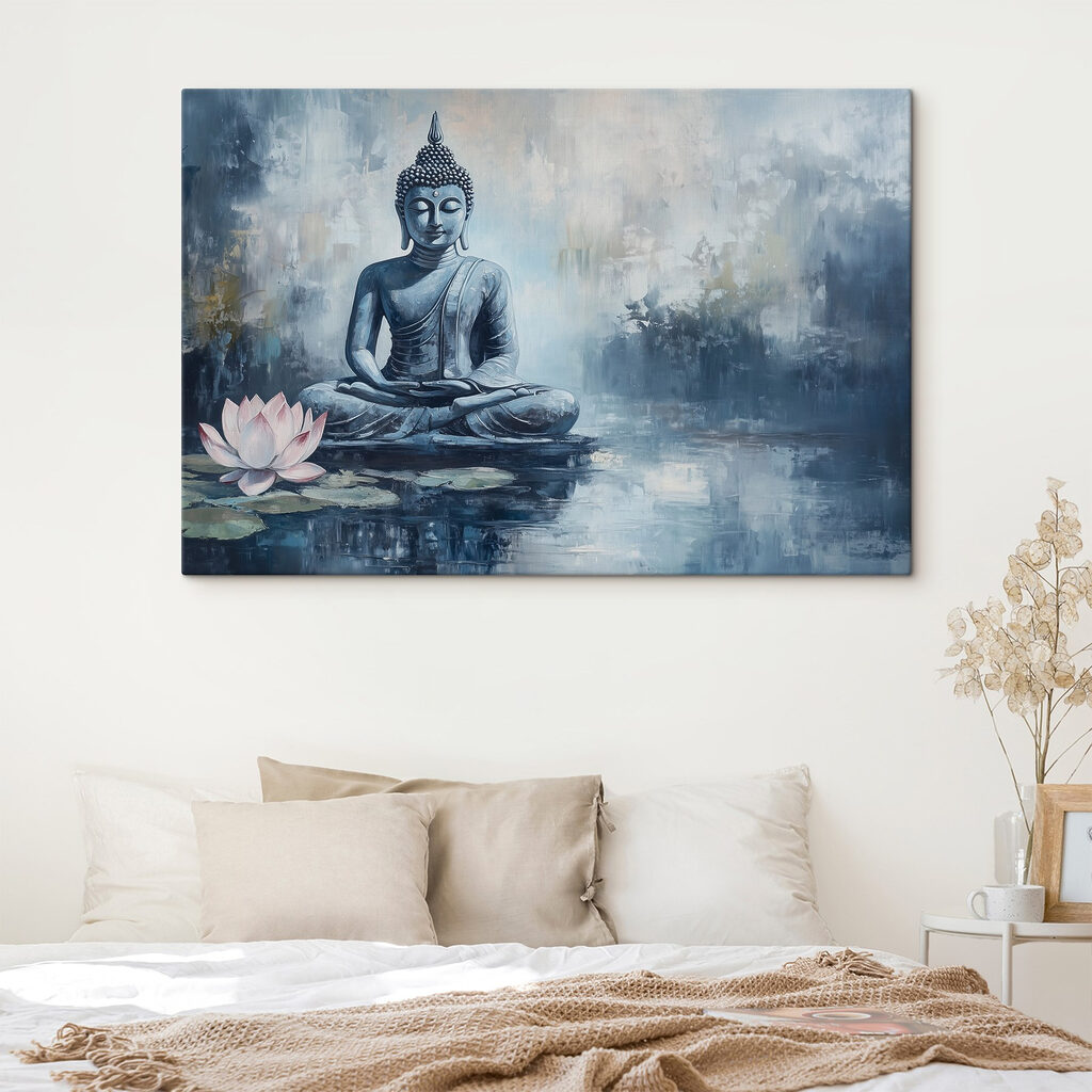 Buddha v modré mlze — interiér 1