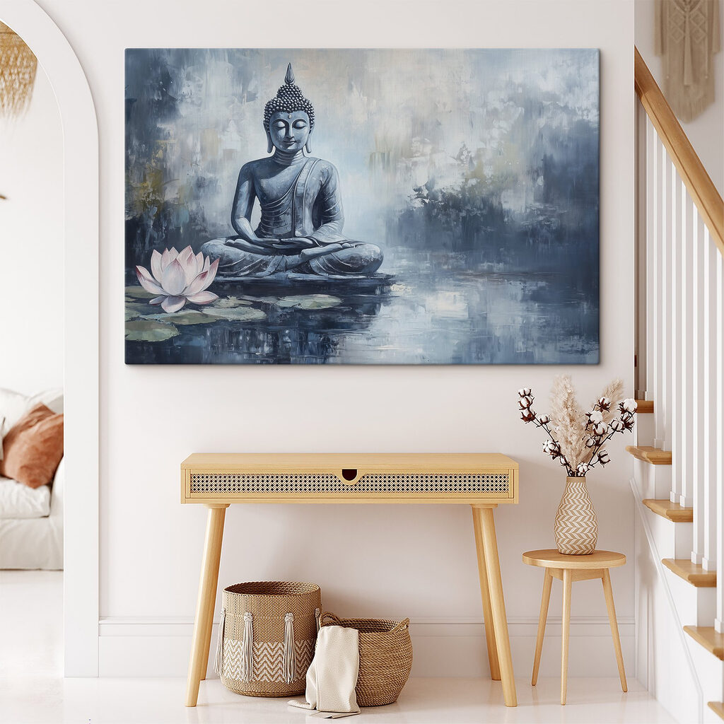 Buddha v modré mlze — interiér 2
