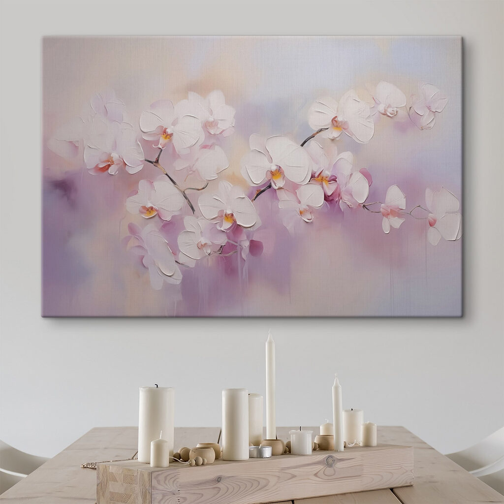 Orchideje v lila tónech — interiér 1
