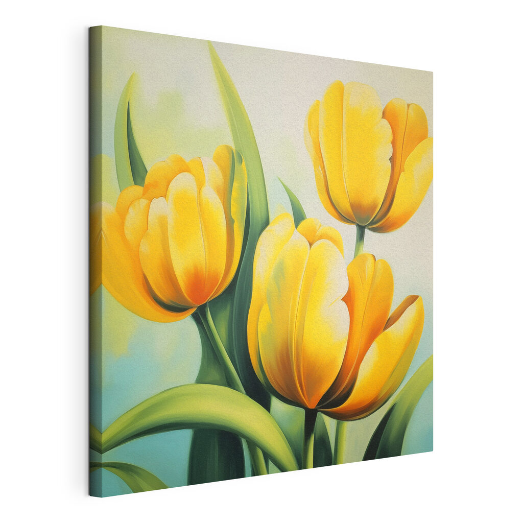 Žluté tulipány ve slunci — zobrazení produktu