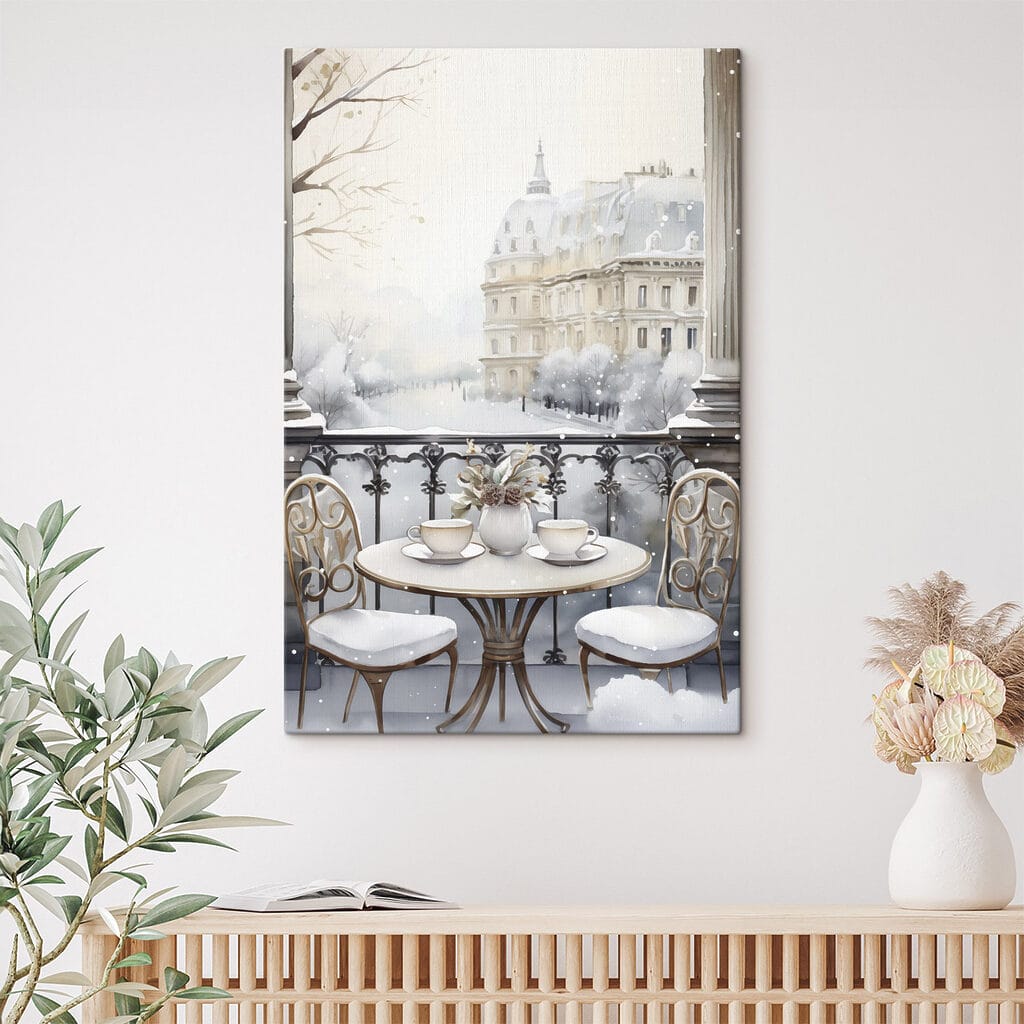 Zimní balkon s Paříží — interiér 1