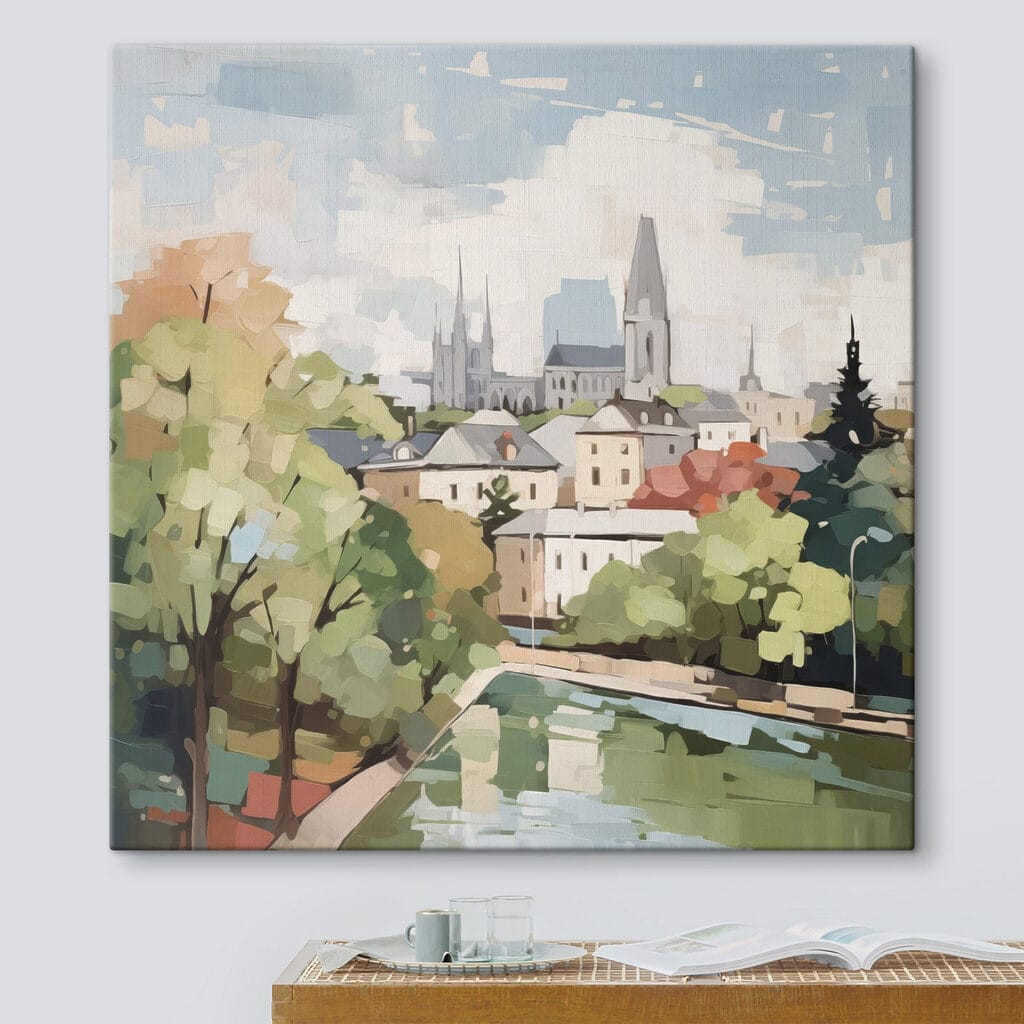 Město u zelené řeky — interiér 1
