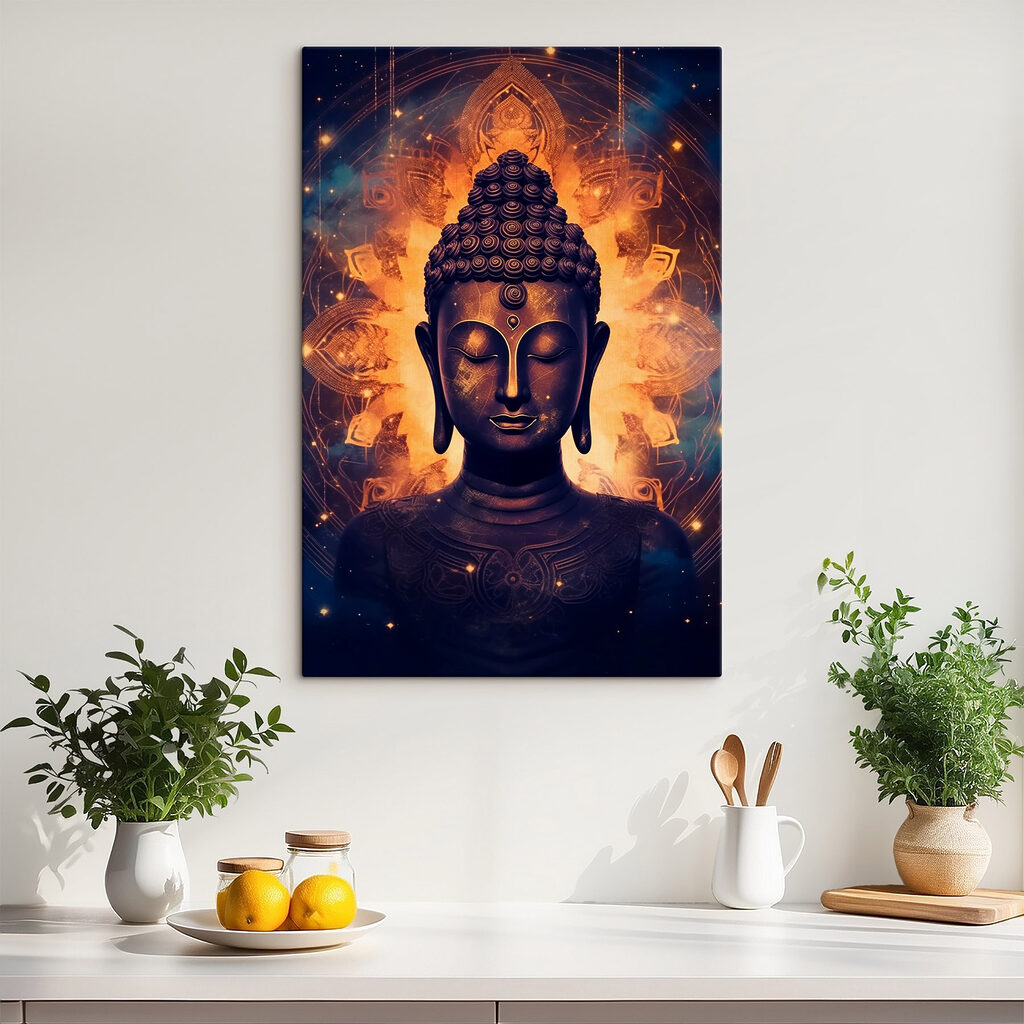 Buddha s ohnivou svatozáří — interiér 2