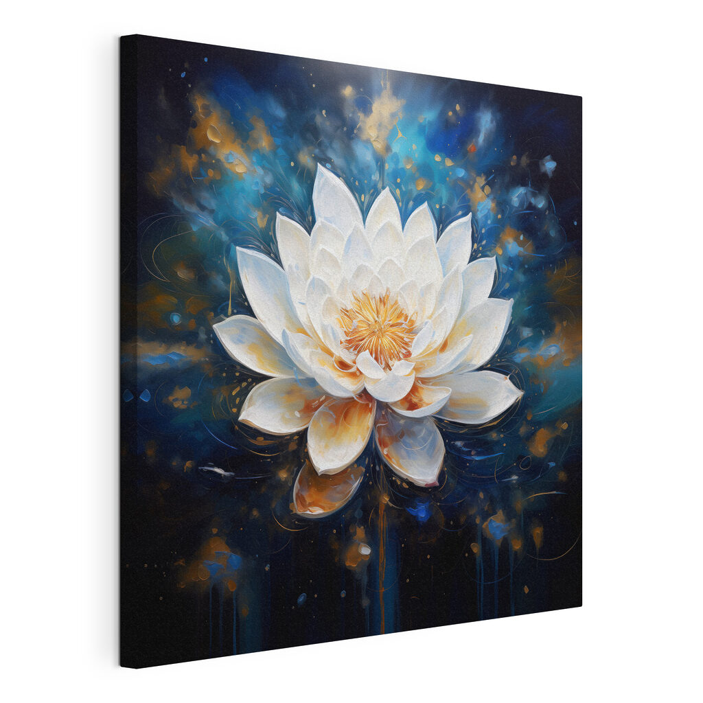 Bílý lotus v modři — zobrazení produktu