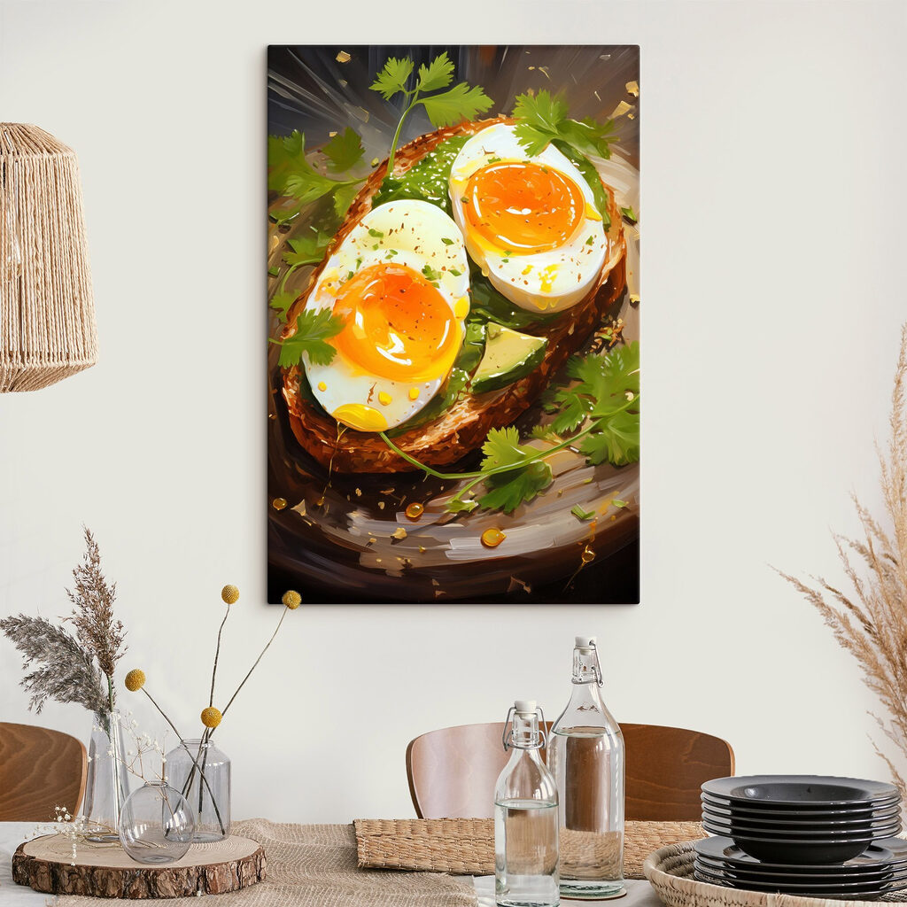 Avokádový toast s vejcem — interiér 1