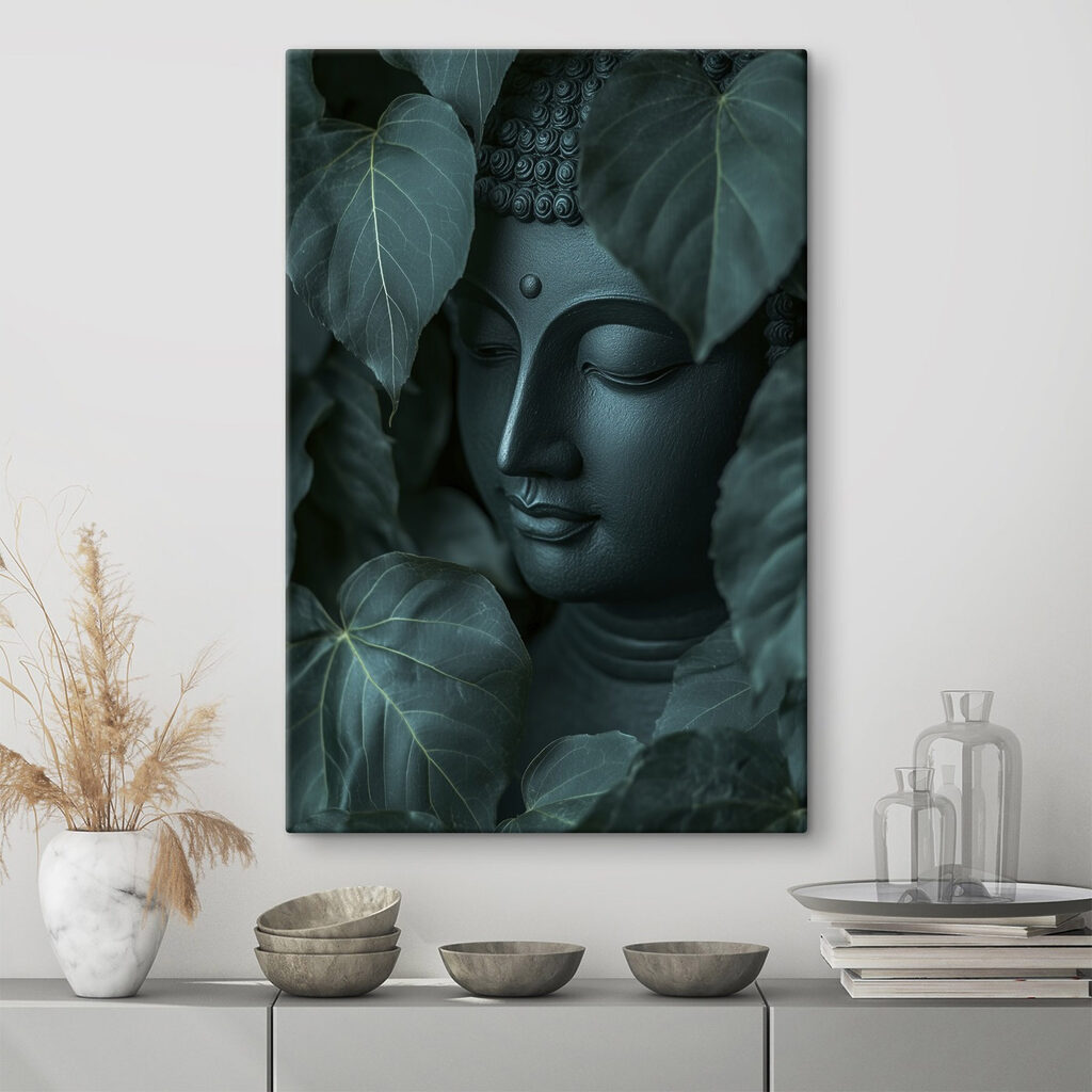 Buddha za velkými listy — interiér 2