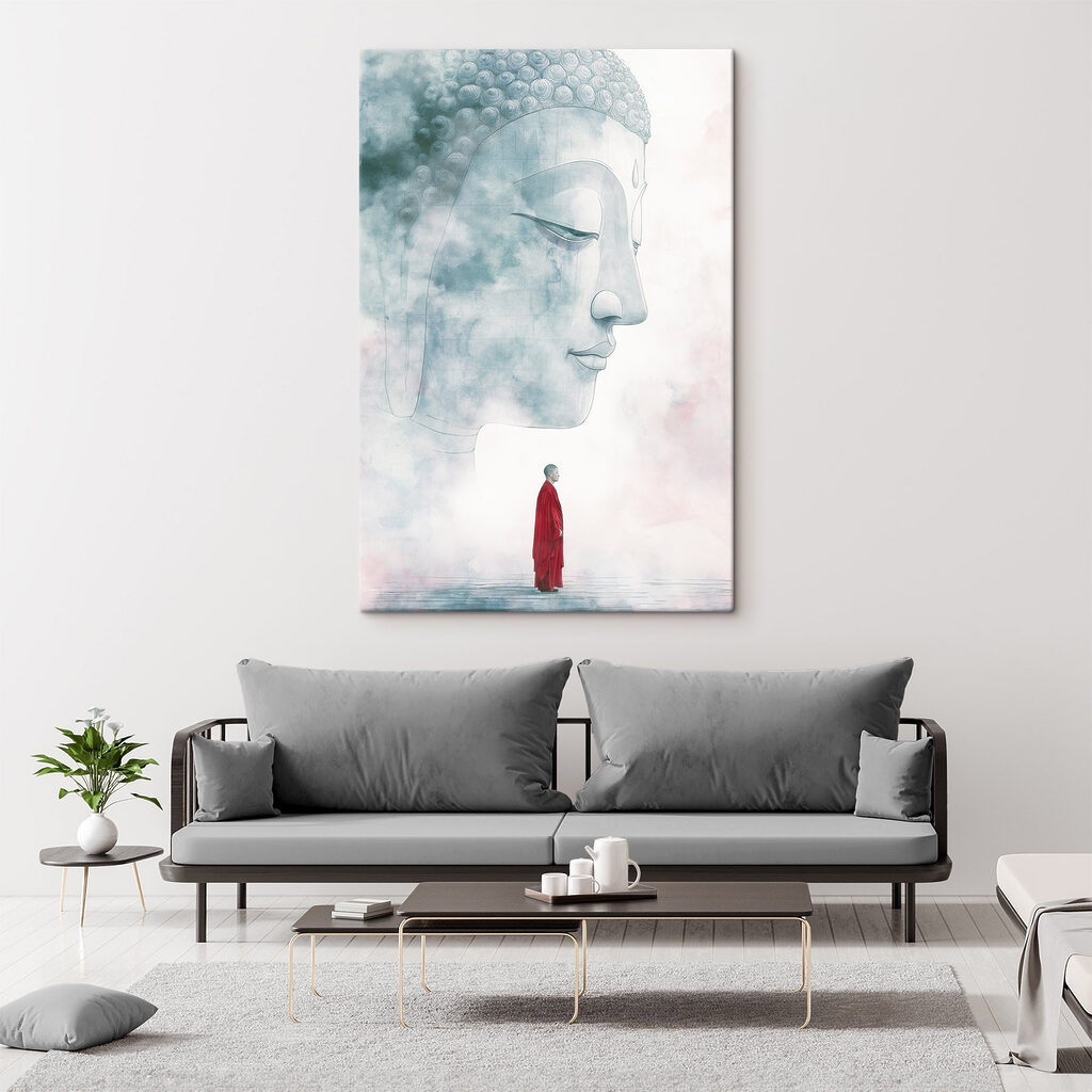 Mnich a velký Buddha — interiér 2