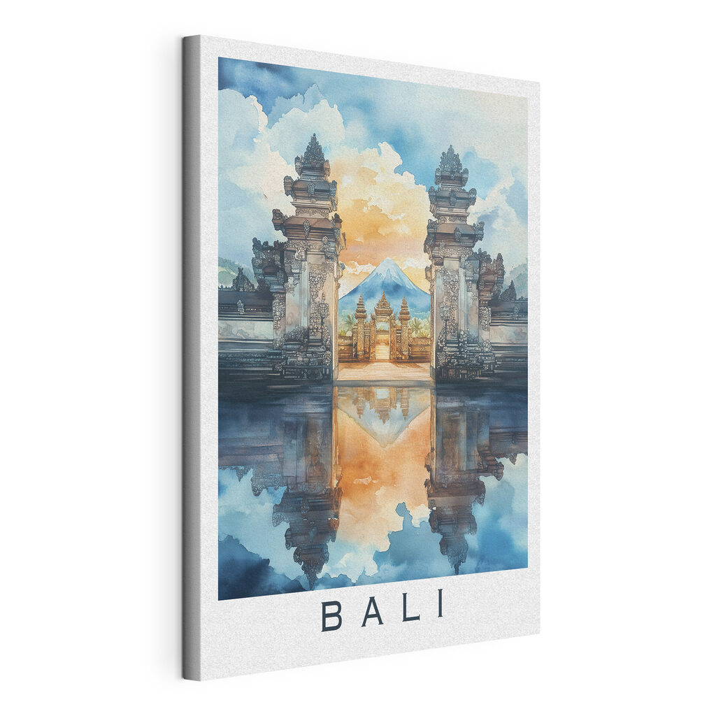 Brána Bali v akvarelu — zobrazení produktu
