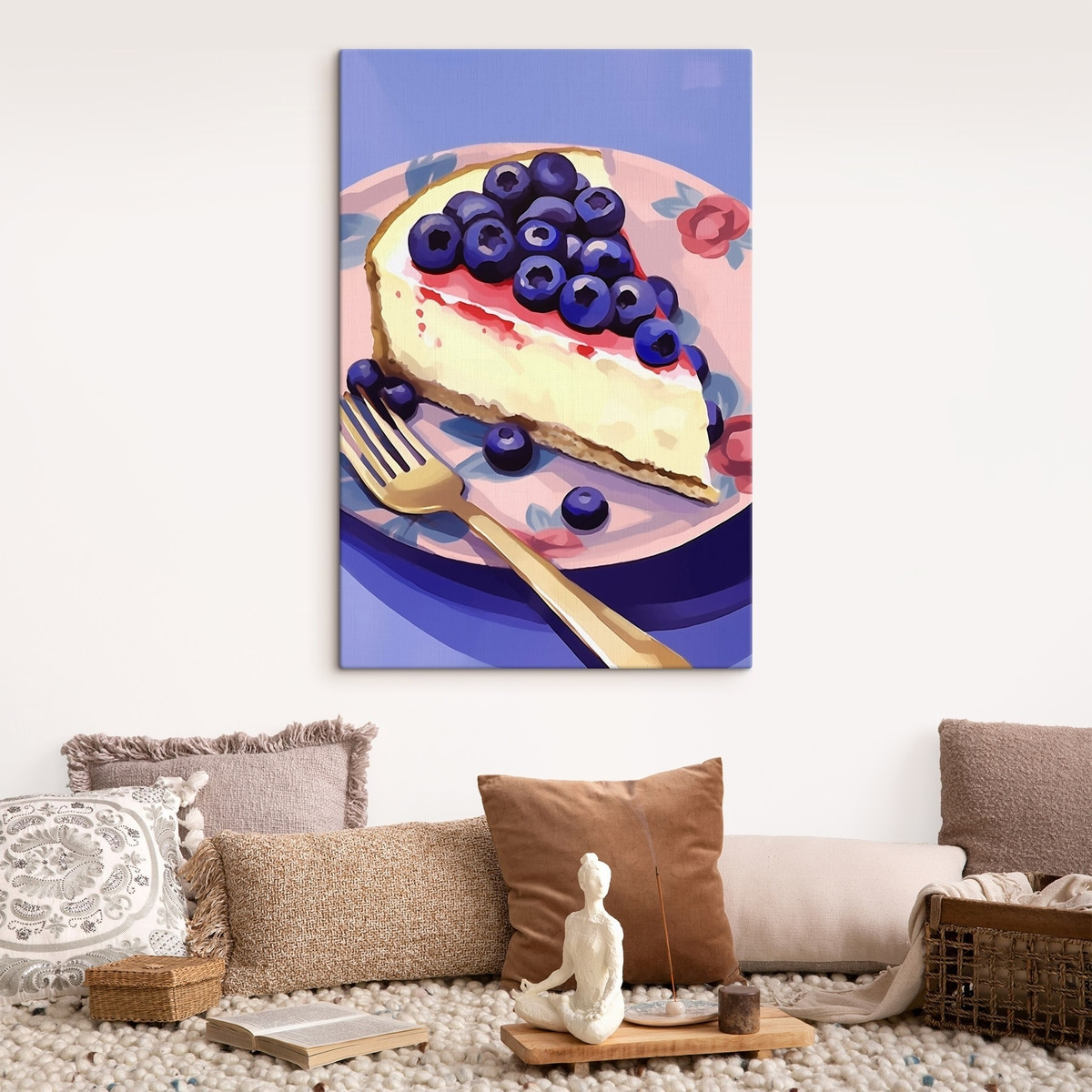 Cheesecake s borůvkami — interiér 1