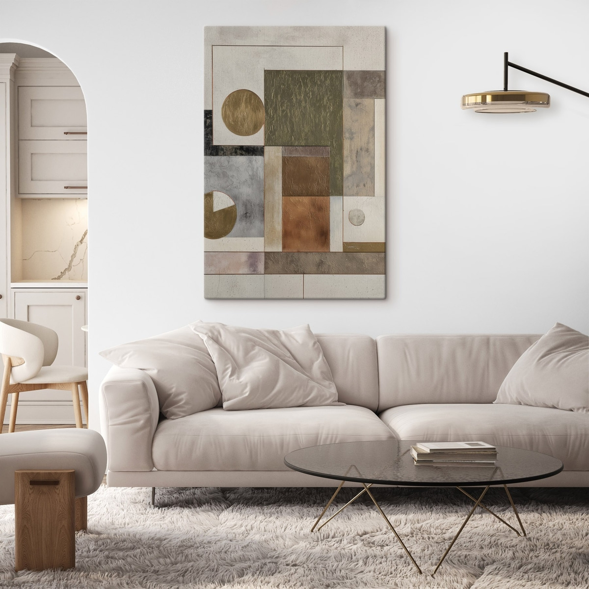 Abstraktní moderní geometrie — interiér 2