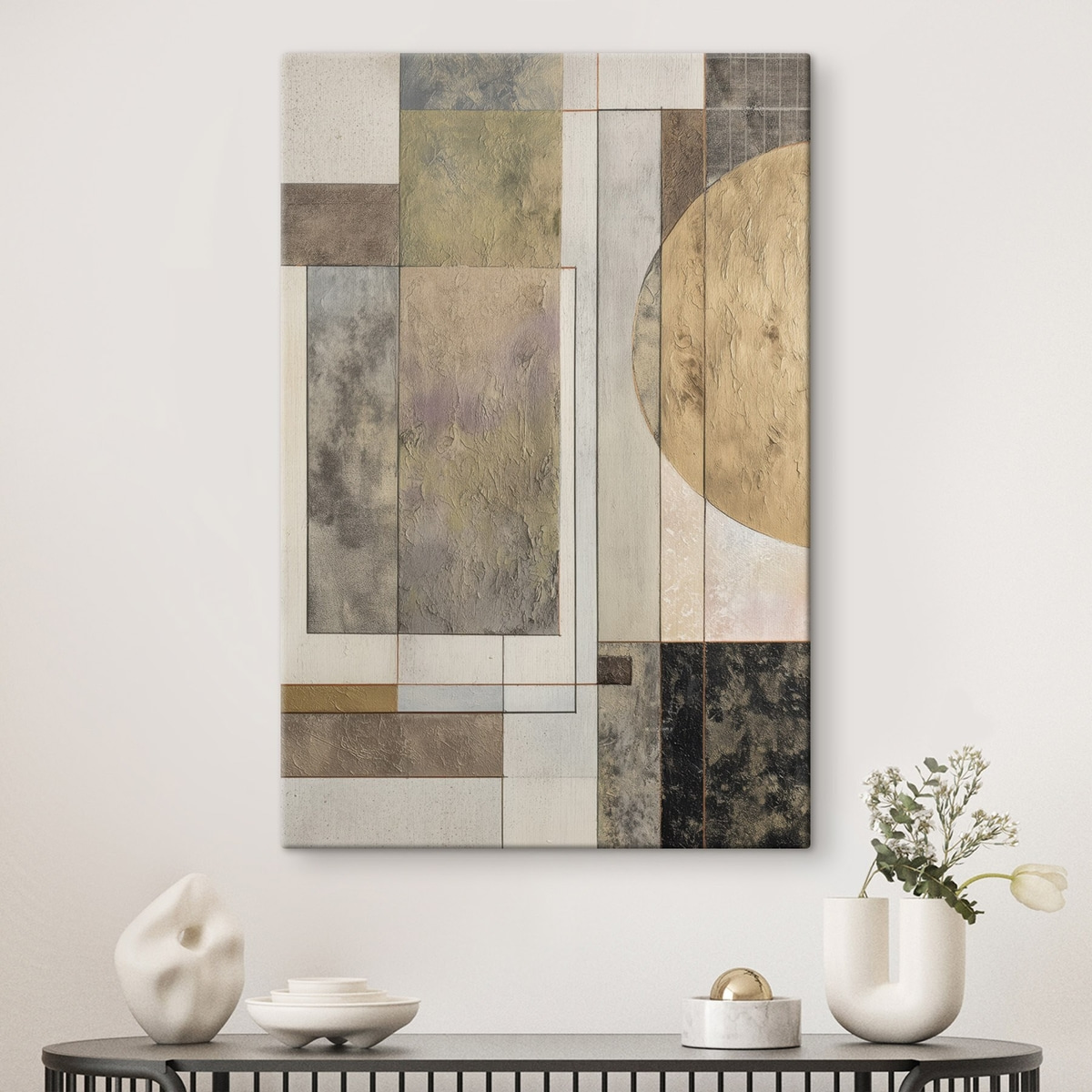 Abstraktní moderní geometrie — interiér 1