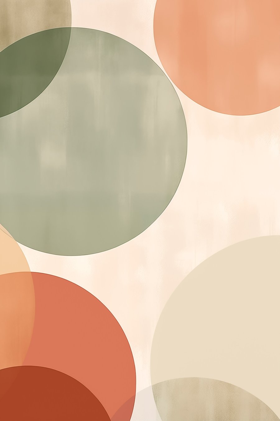 Velké abstraktní kruhy — celý design